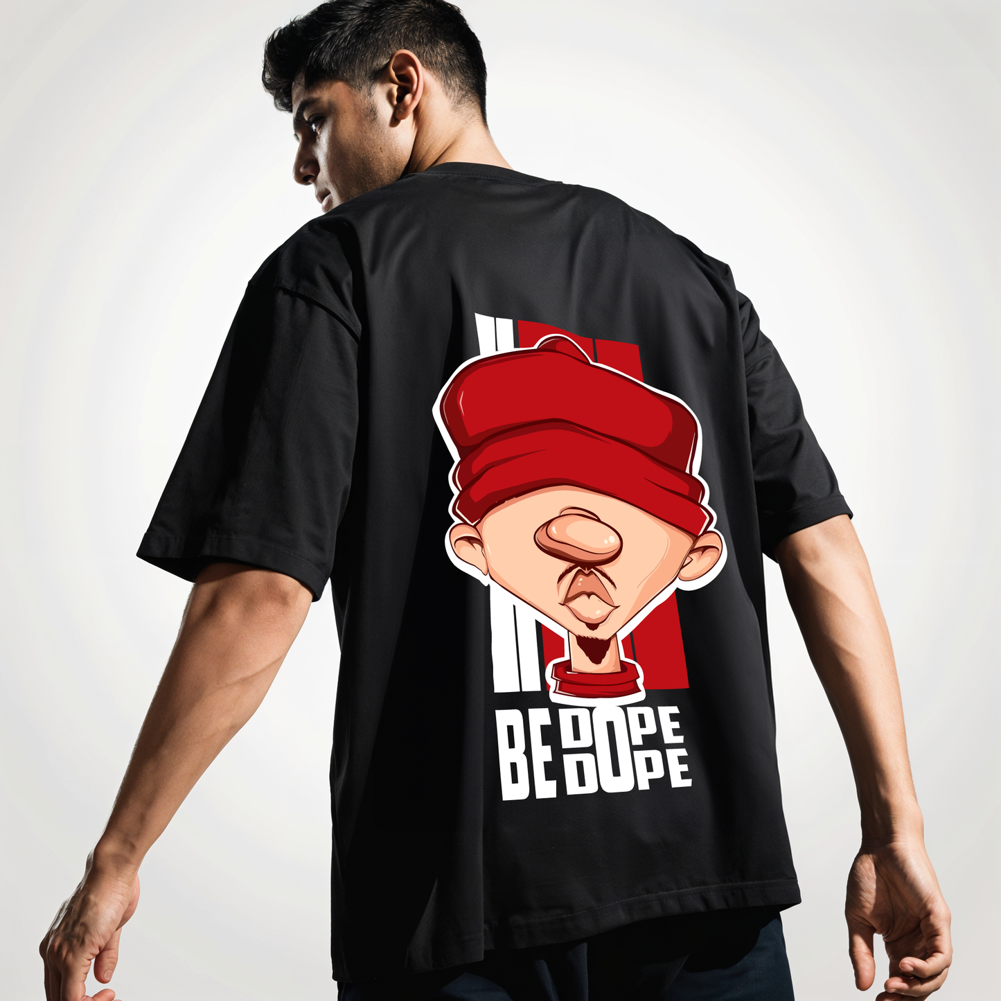 " Be Dope " Printed Over size T-Shirt