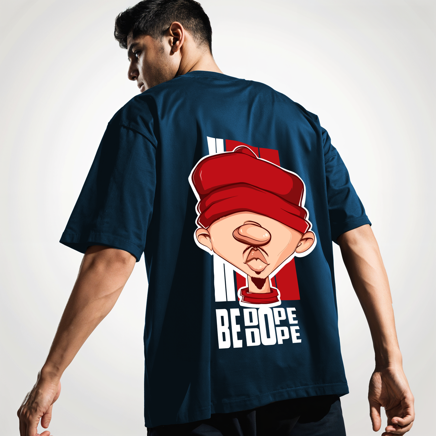 " Be Dope " Printed Over size T-Shirt