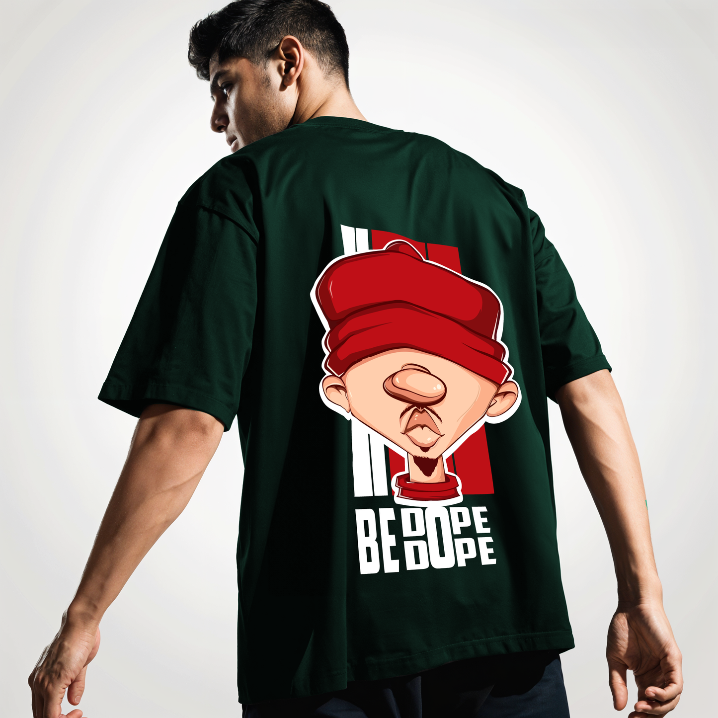 " Be Dope " Printed Over size T-Shirt