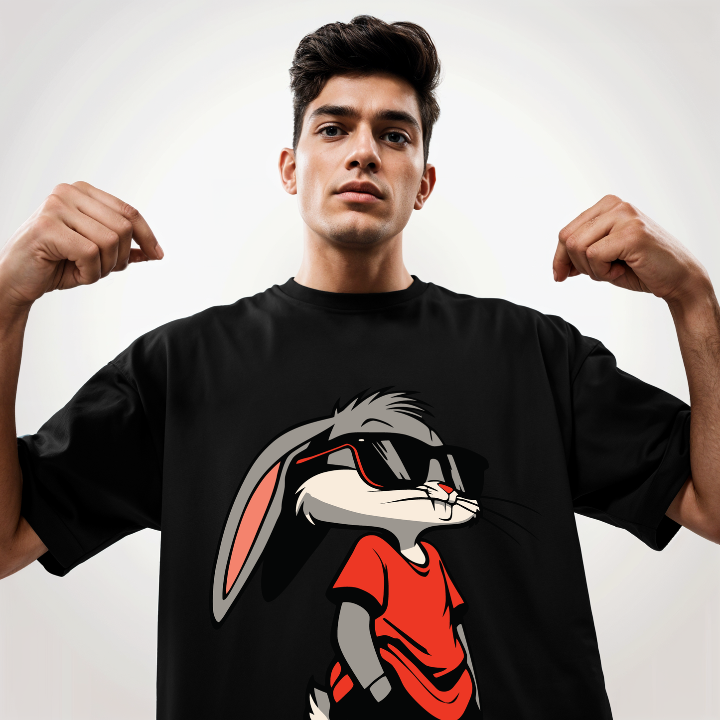 "Bugs-Bunny " Printed Over size T-Shirt