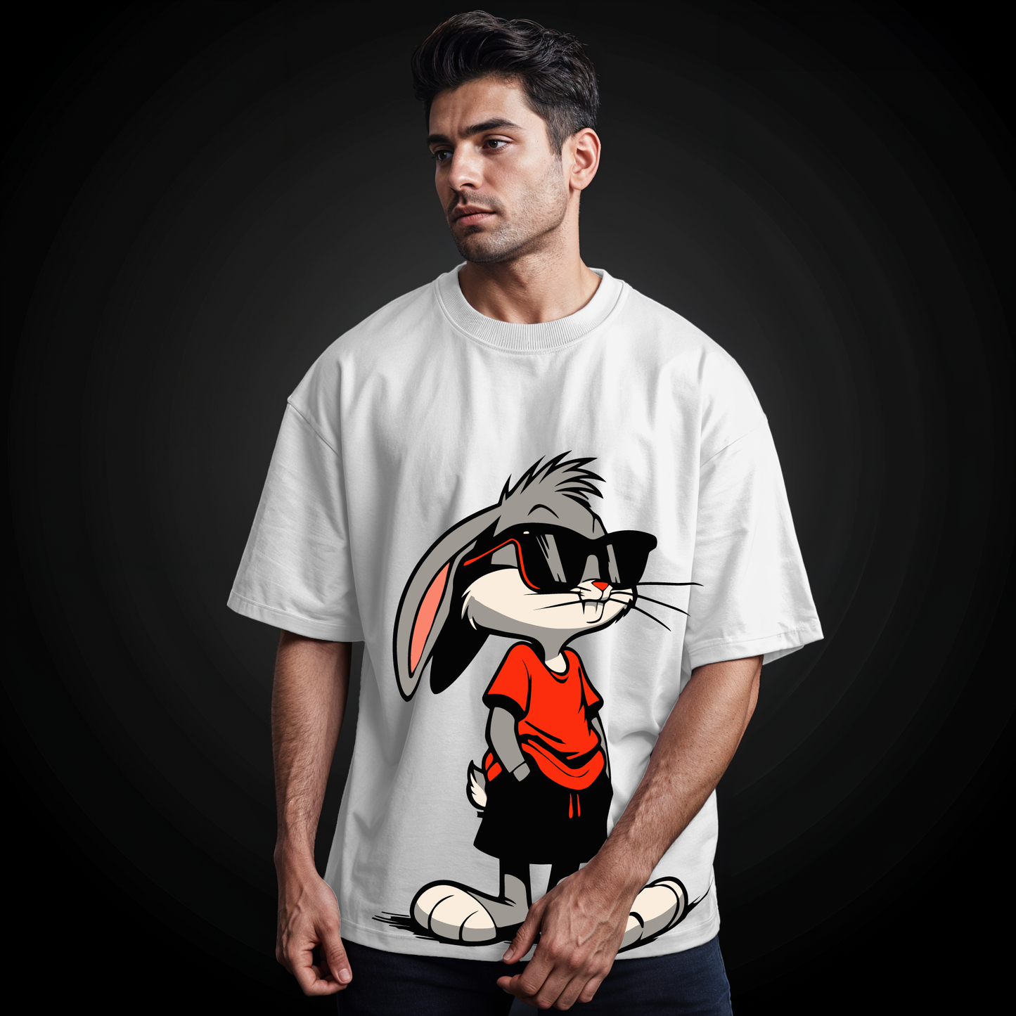 "Bugs-Bunny " Printed Over size T-Shirt