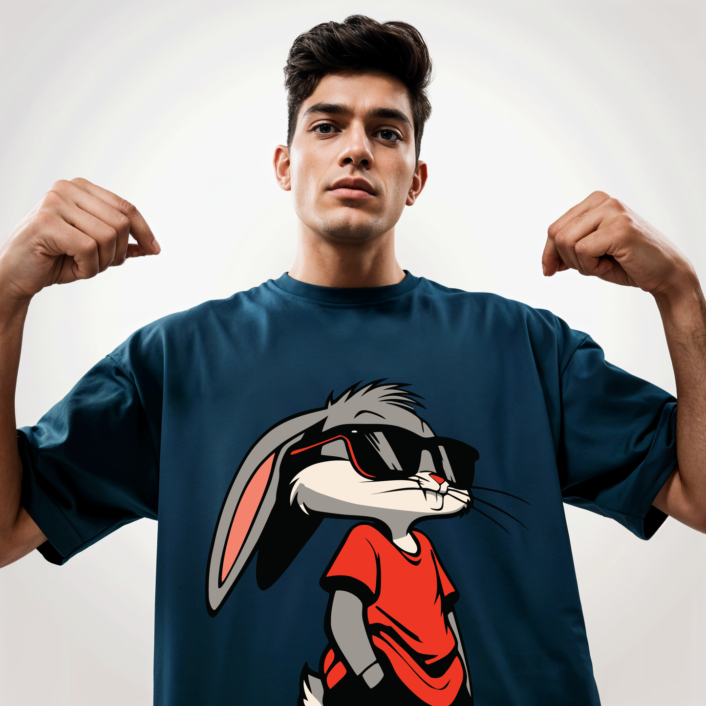 "Bugs-Bunny " Printed Over size T-Shirt