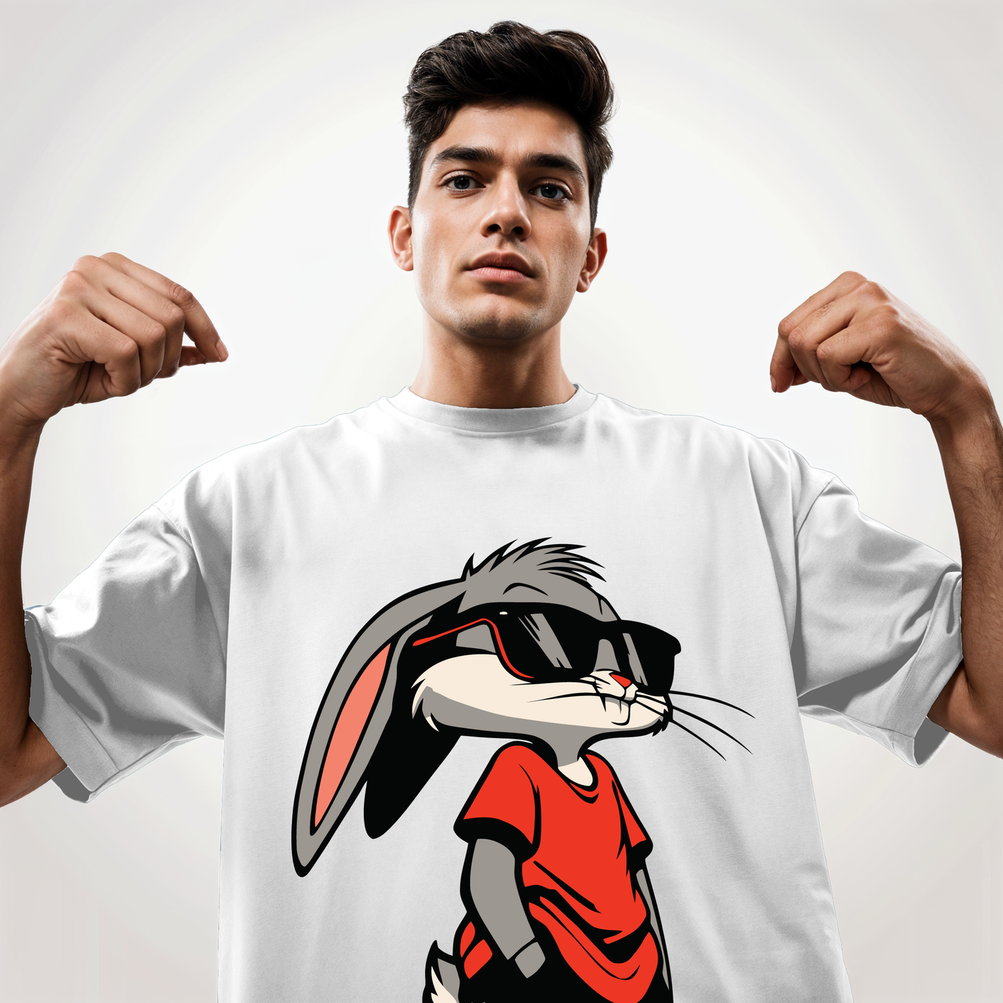 "Bugs-Bunny " Printed Over size T-Shirt