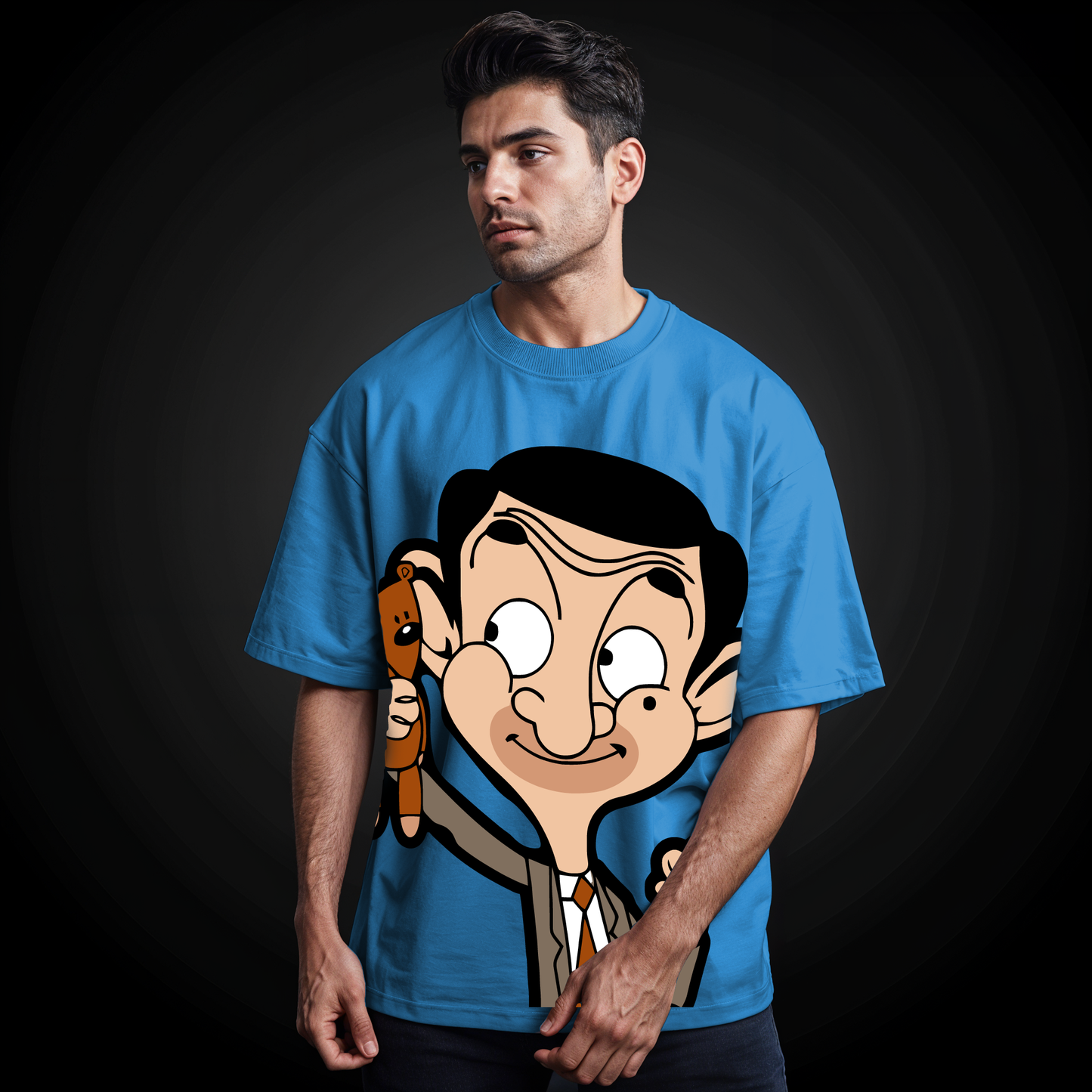 " Mr. Bean " Printed Over size T-Shirt