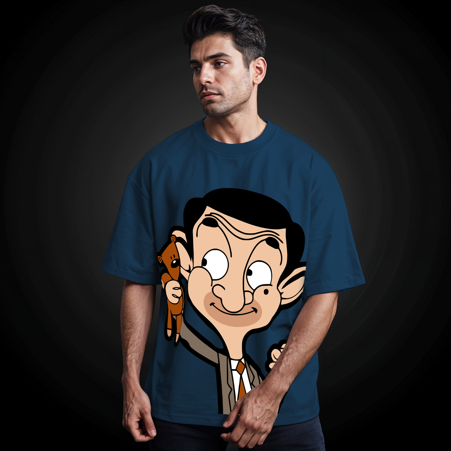 " Mr. Bean " Printed Over size T-Shirt