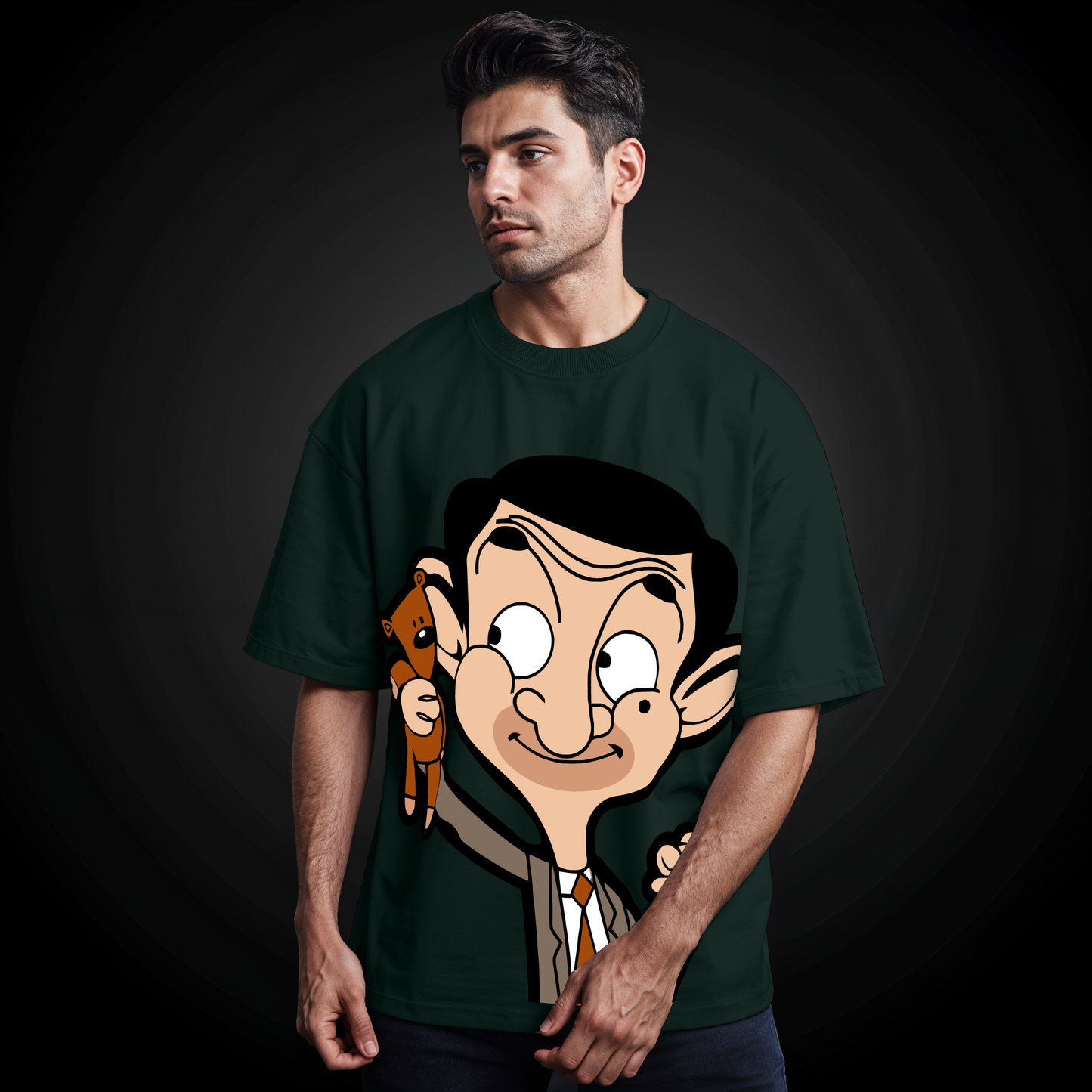 " Mr. Bean " Printed Over size T-Shirt