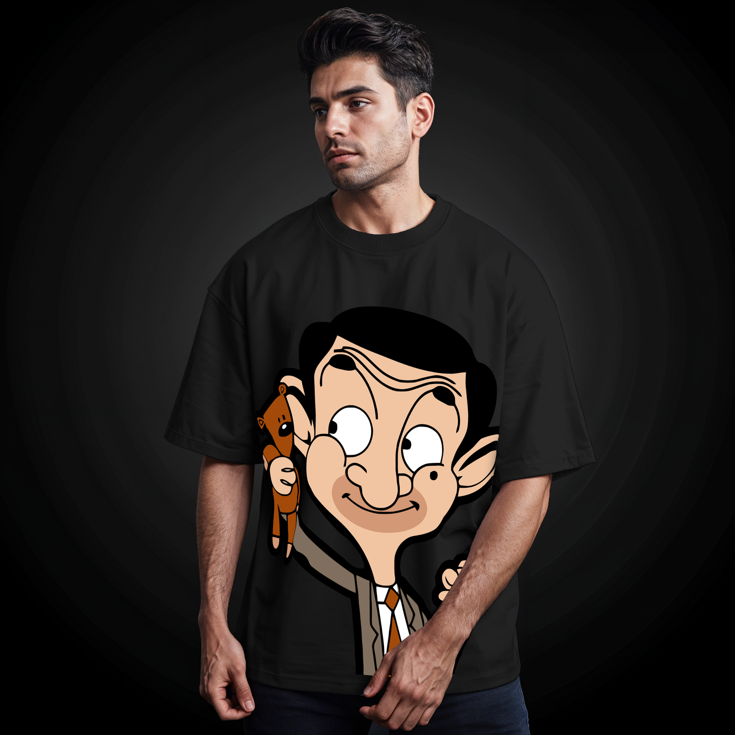 " Mr. Bean " Printed Over size T-Shirt