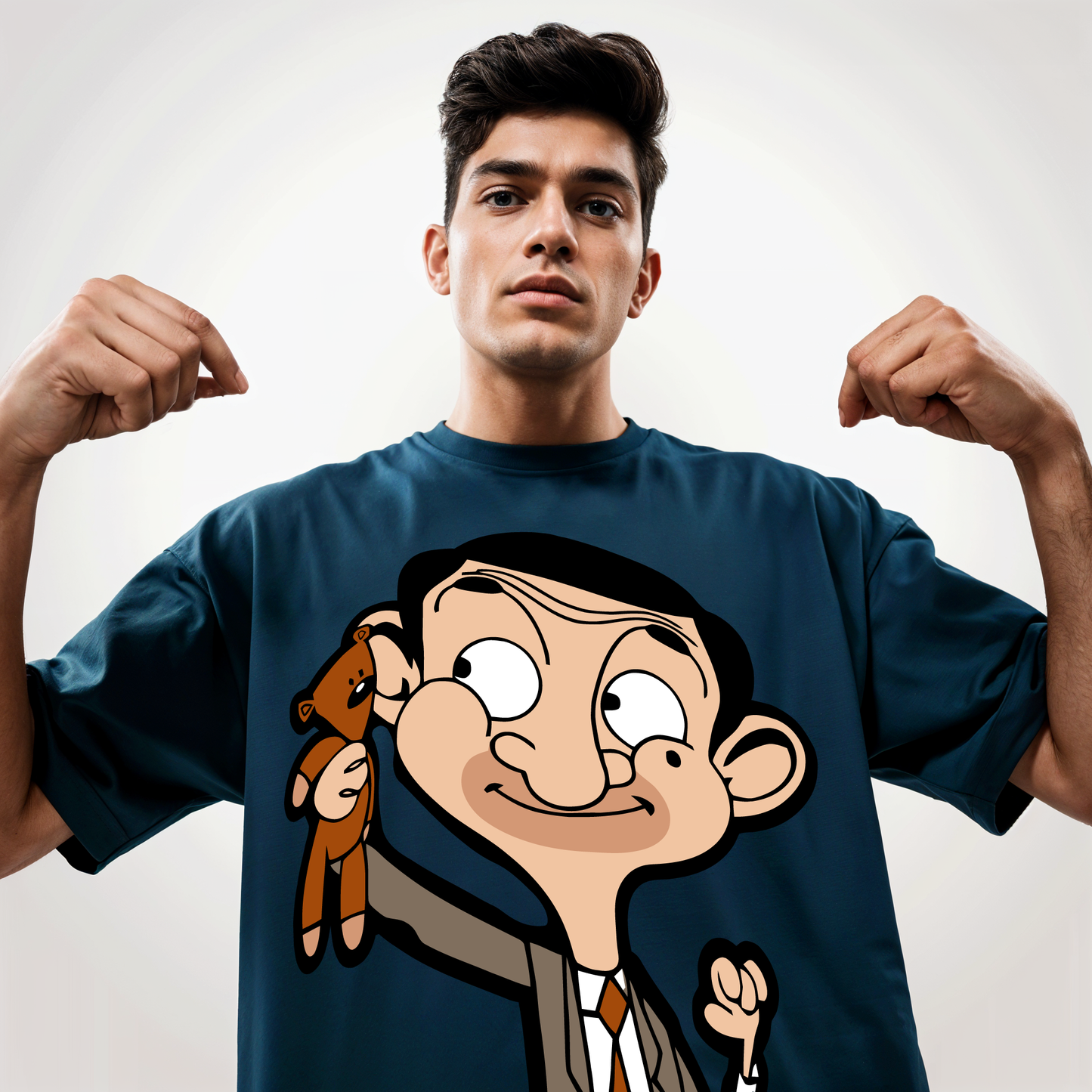 " Mr. Bean " Printed Over size T-Shirt