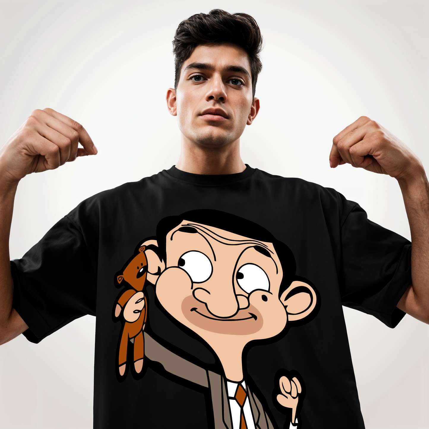 " Mr. Bean " Printed Over size T-Shirt