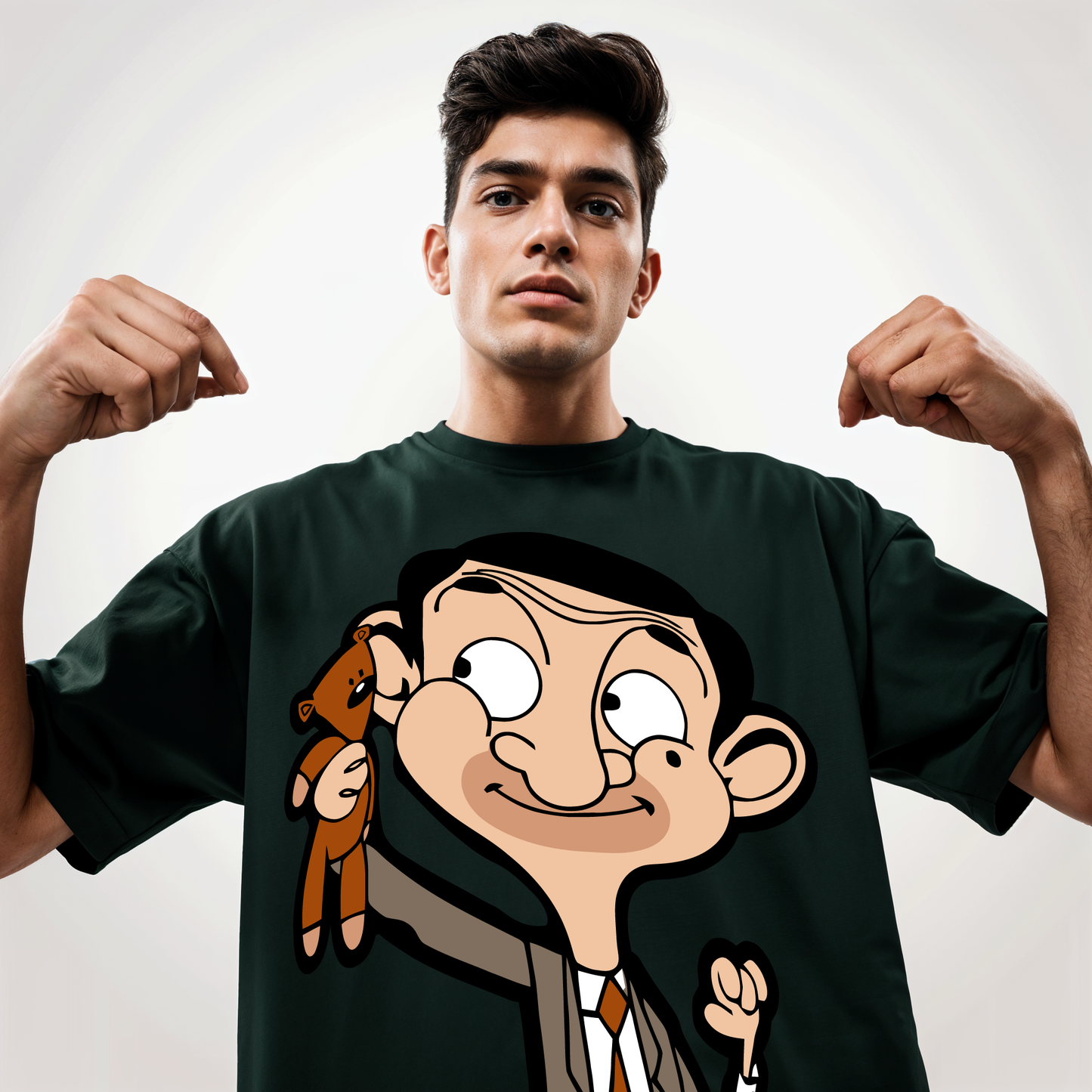 " Mr. Bean " Printed Over size T-Shirt