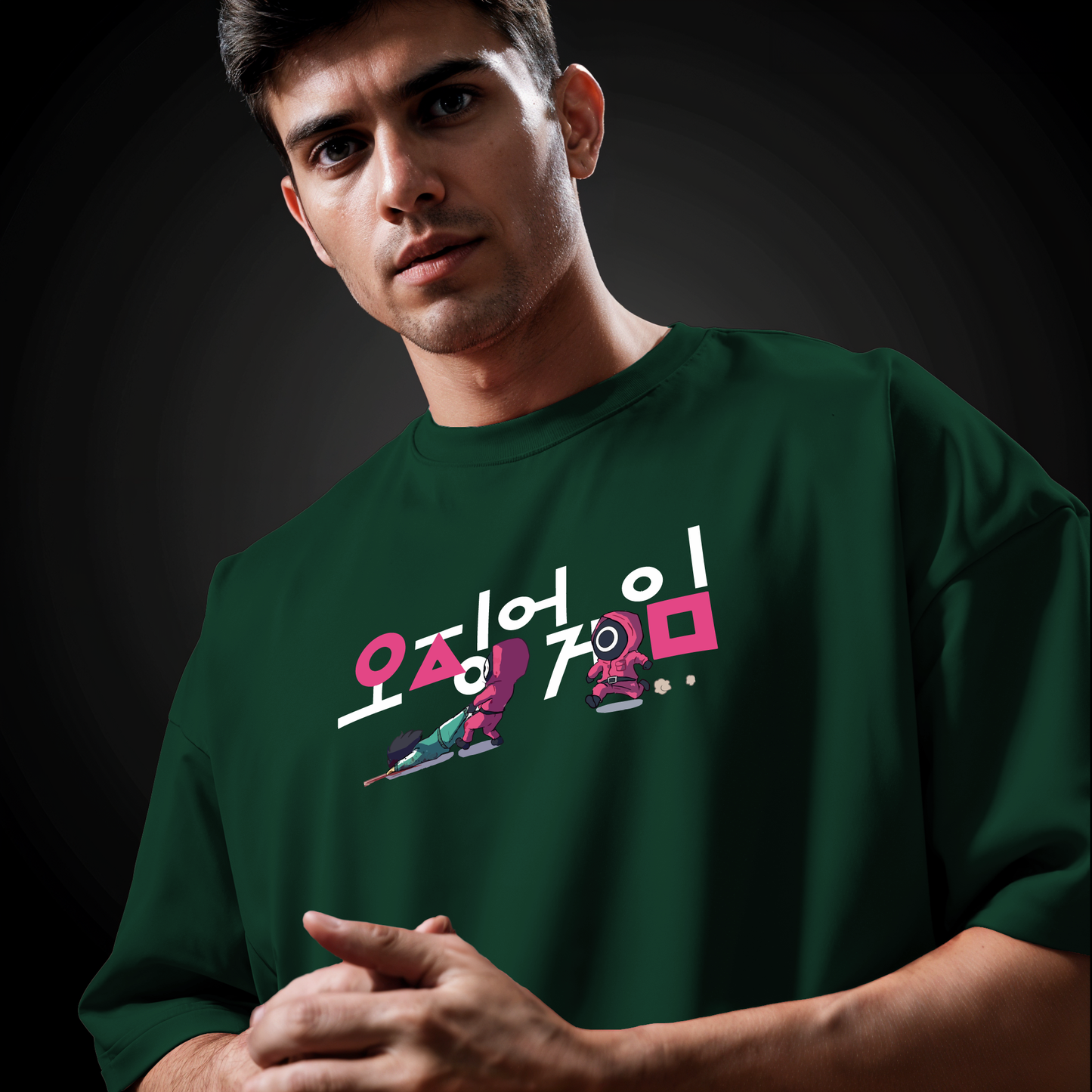 " Squid Game " Printed Over size T-Shirt