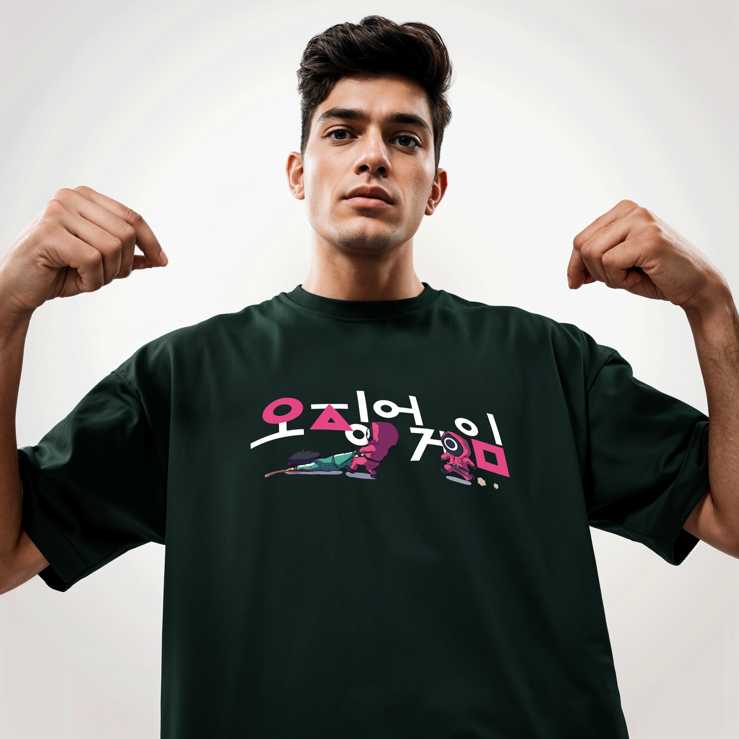" Squid Game " Printed Over size T-Shirt