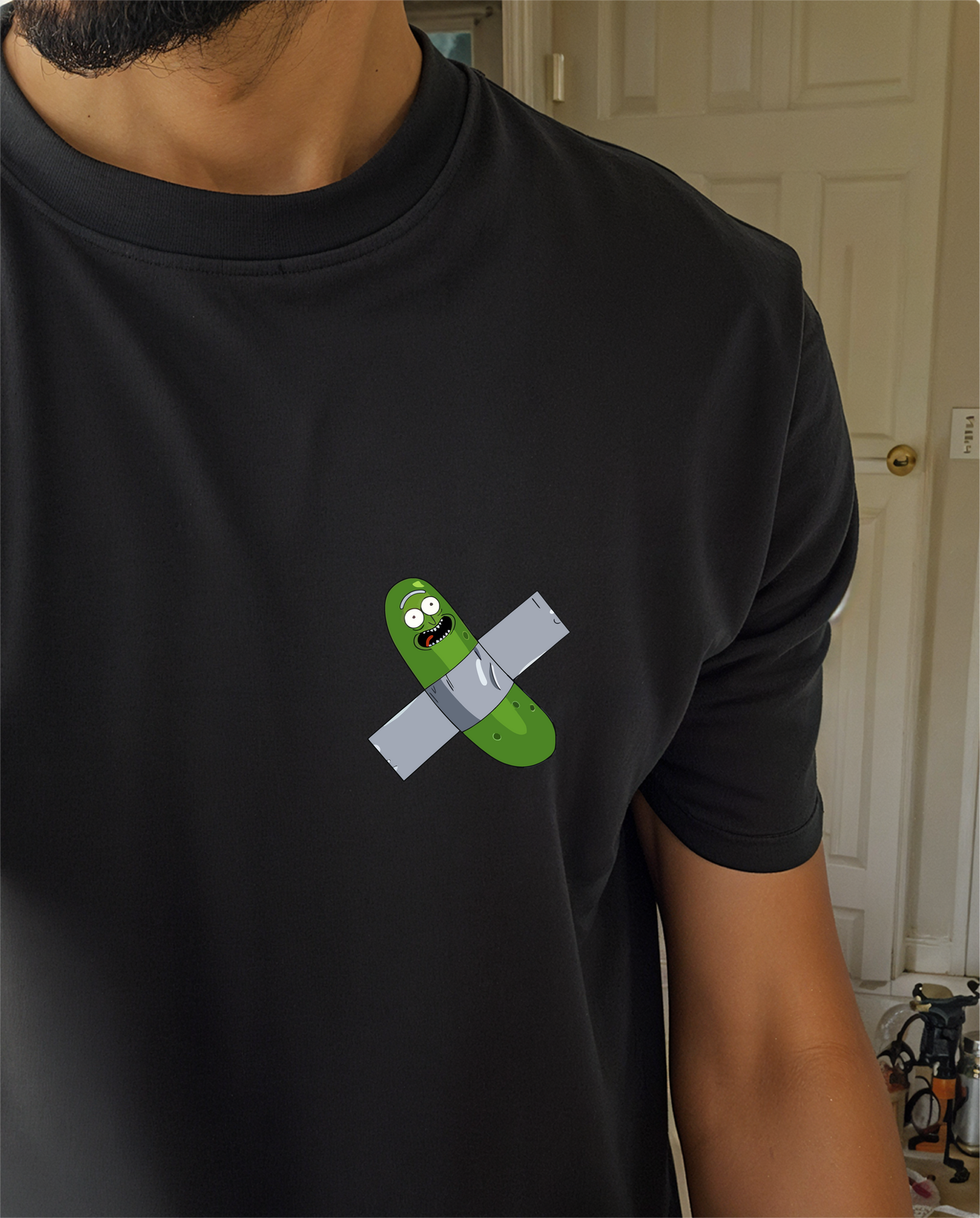 " Pickle Rick " Printed Over size T-Shirt
