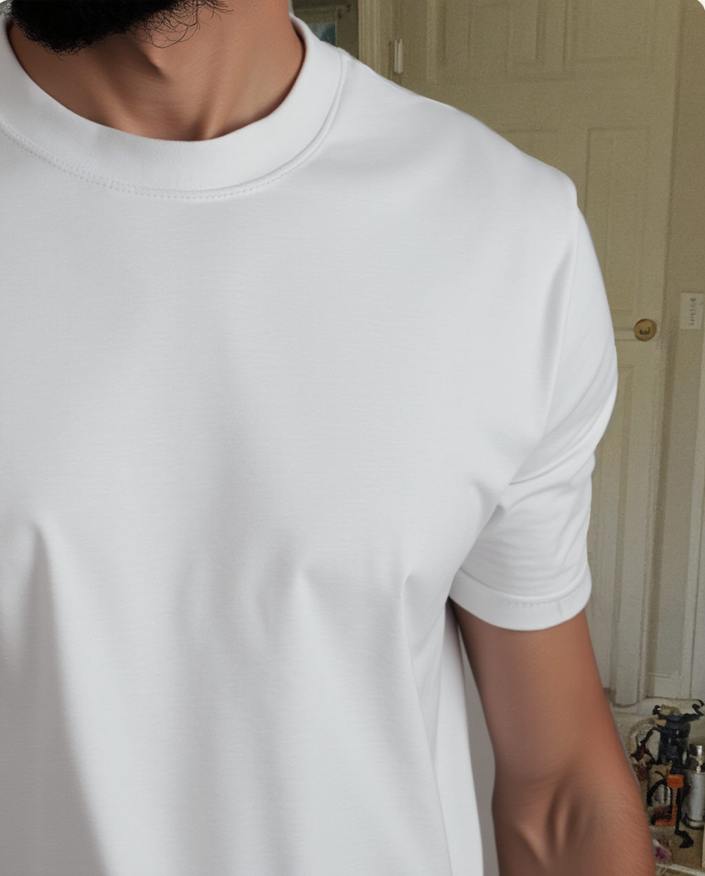 White basic Oversize T-shirt