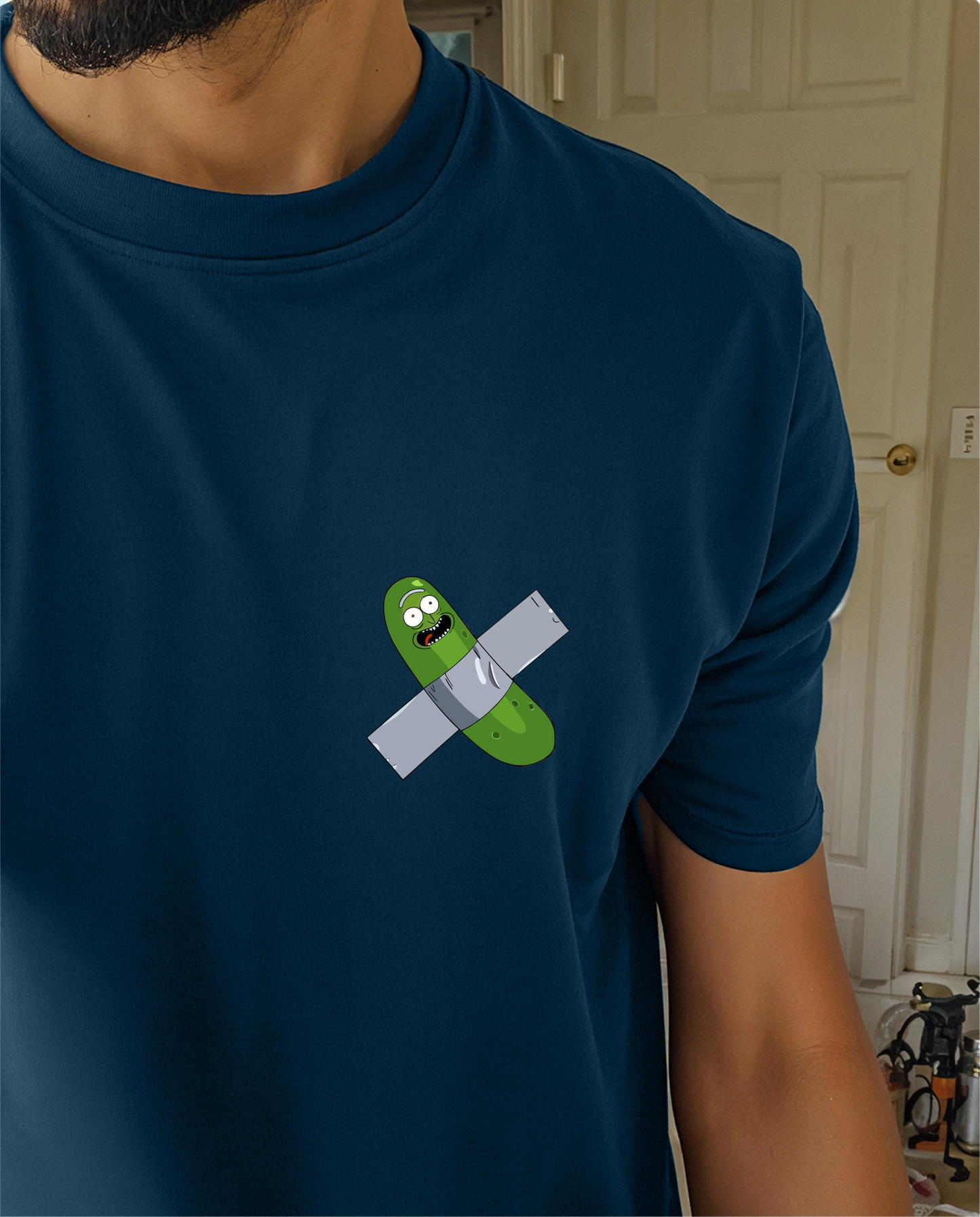 " Pickle Rick " Printed Over size T-Shirt