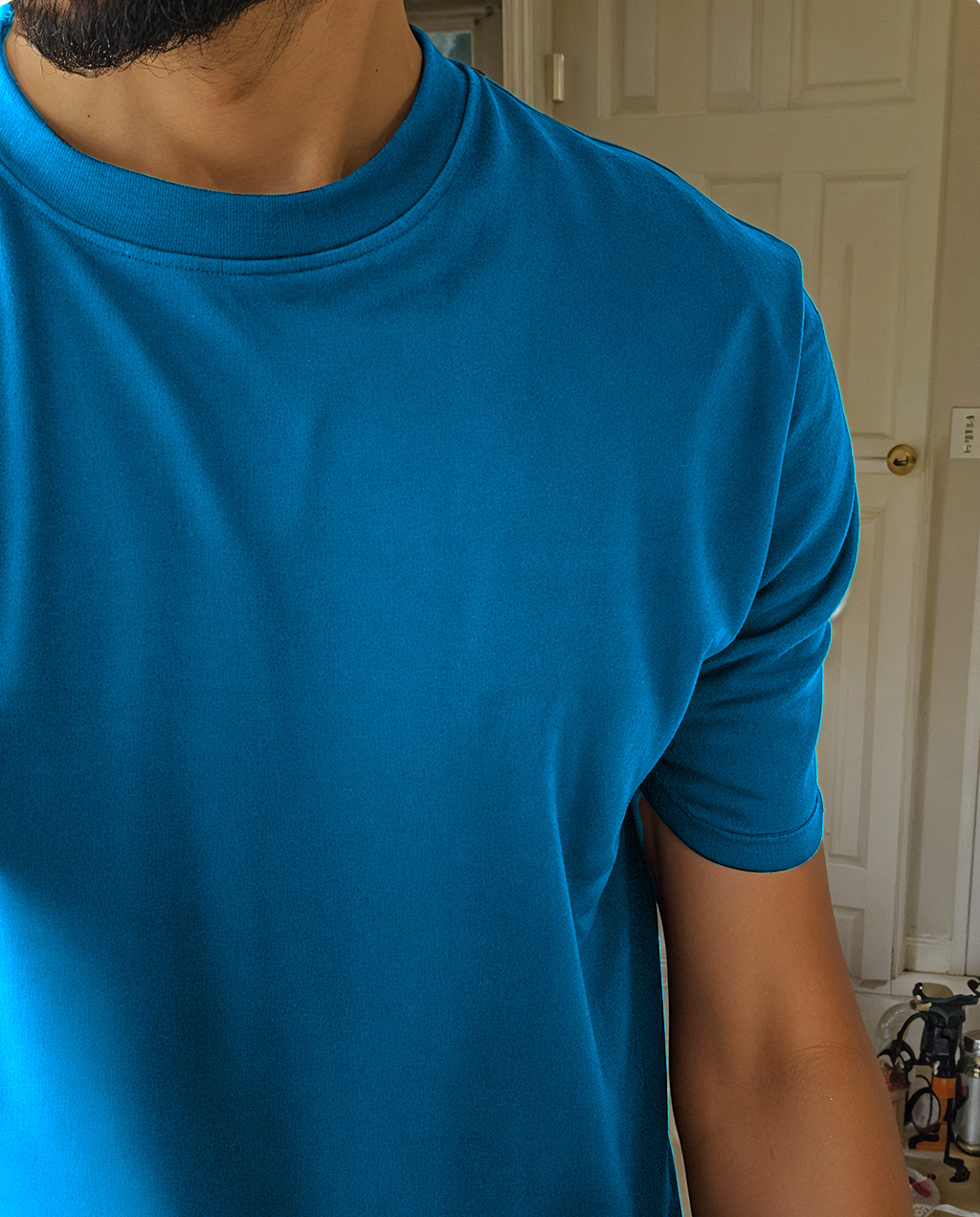 Light blue basic Oversize T-shirt