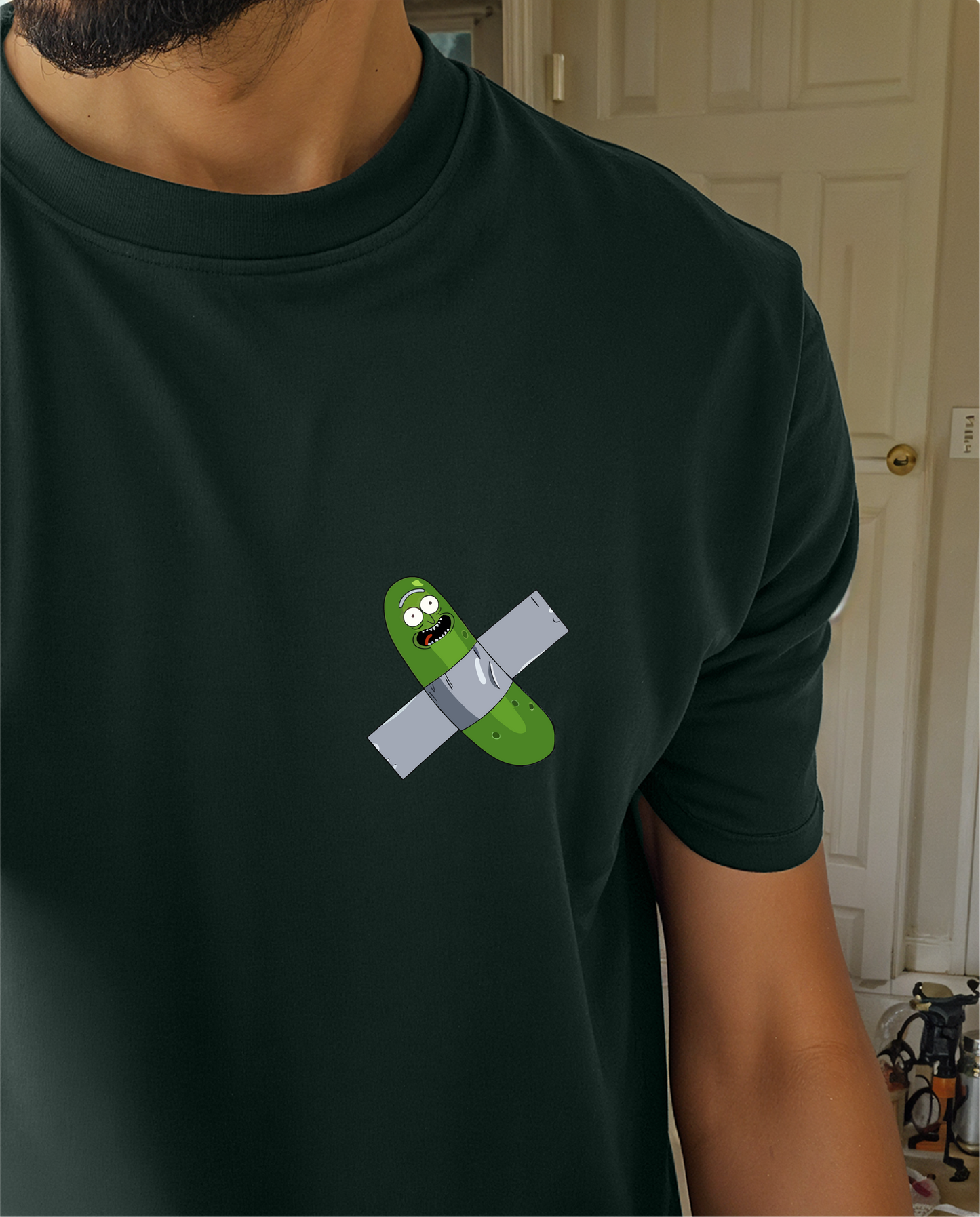 " Pickle Rick " Printed Over size T-Shirt