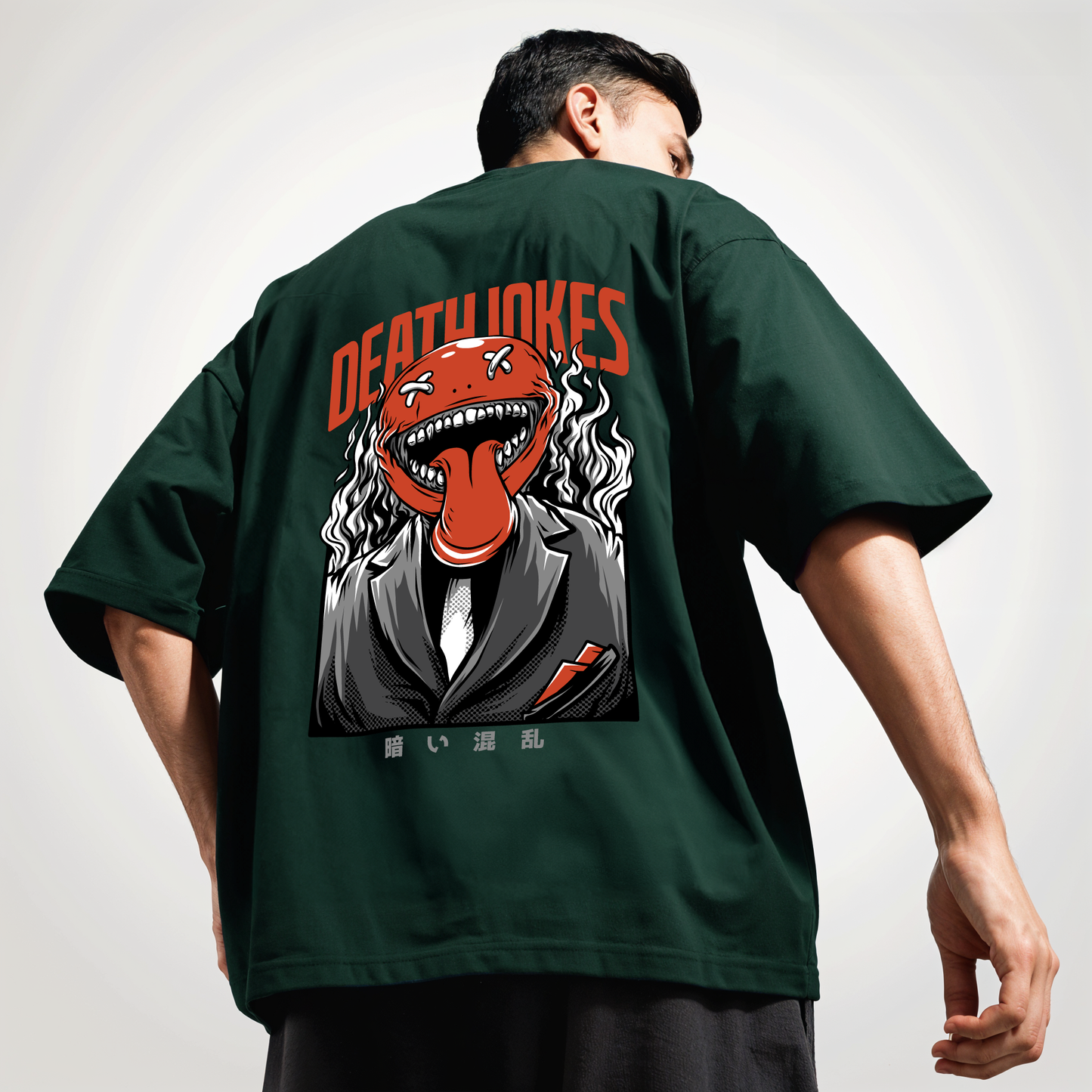 " Death-Jokes " Printed Over size T-Shirt