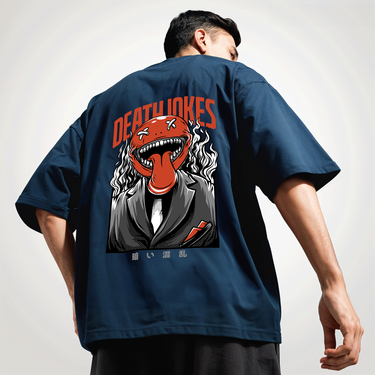 " Death-Jokes " Printed Over size T-Shirt