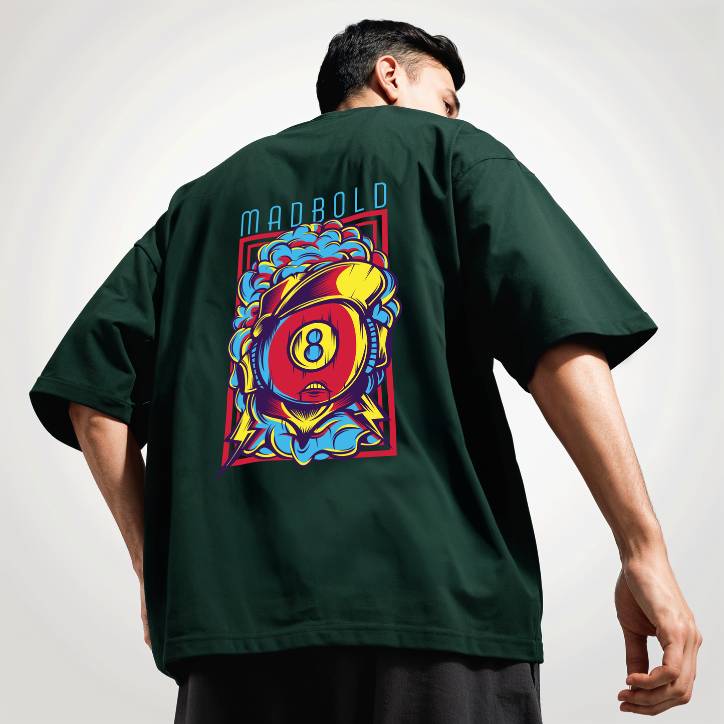 " Mad-Bold " Printed Over size T-Shirt