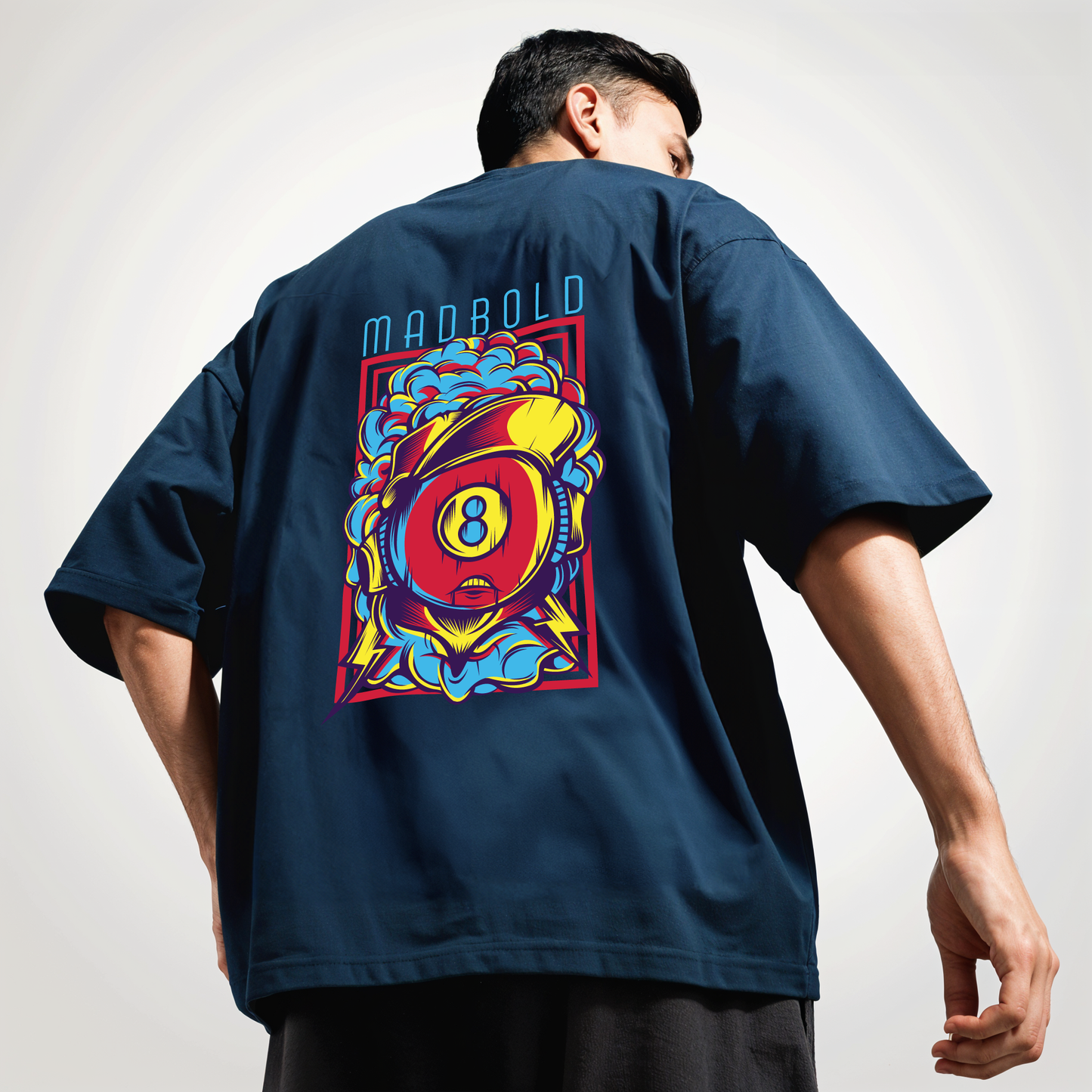 " Mad-Bold " Printed Over size T-Shirt