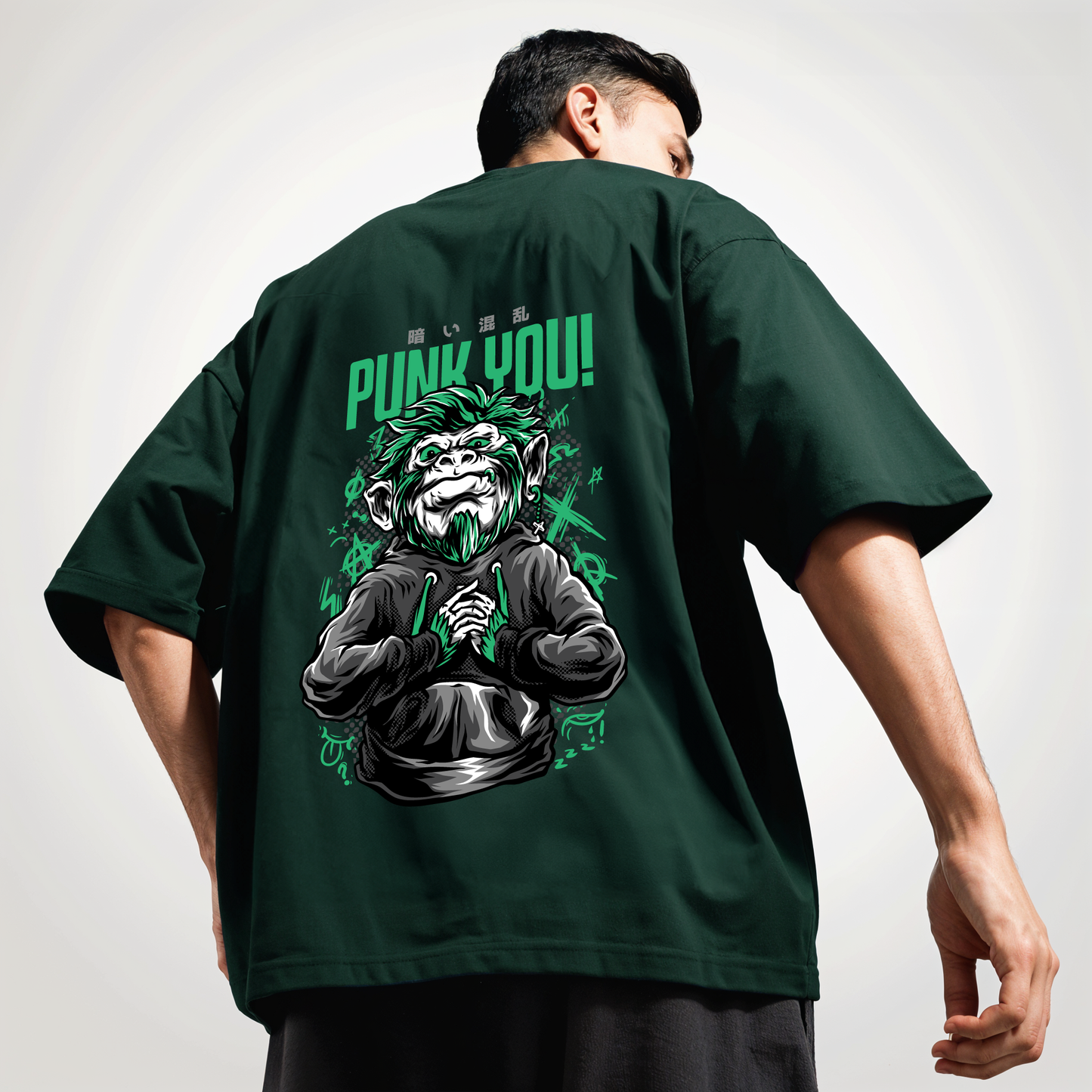 " Punk-You " Printed Over size T-Shirt