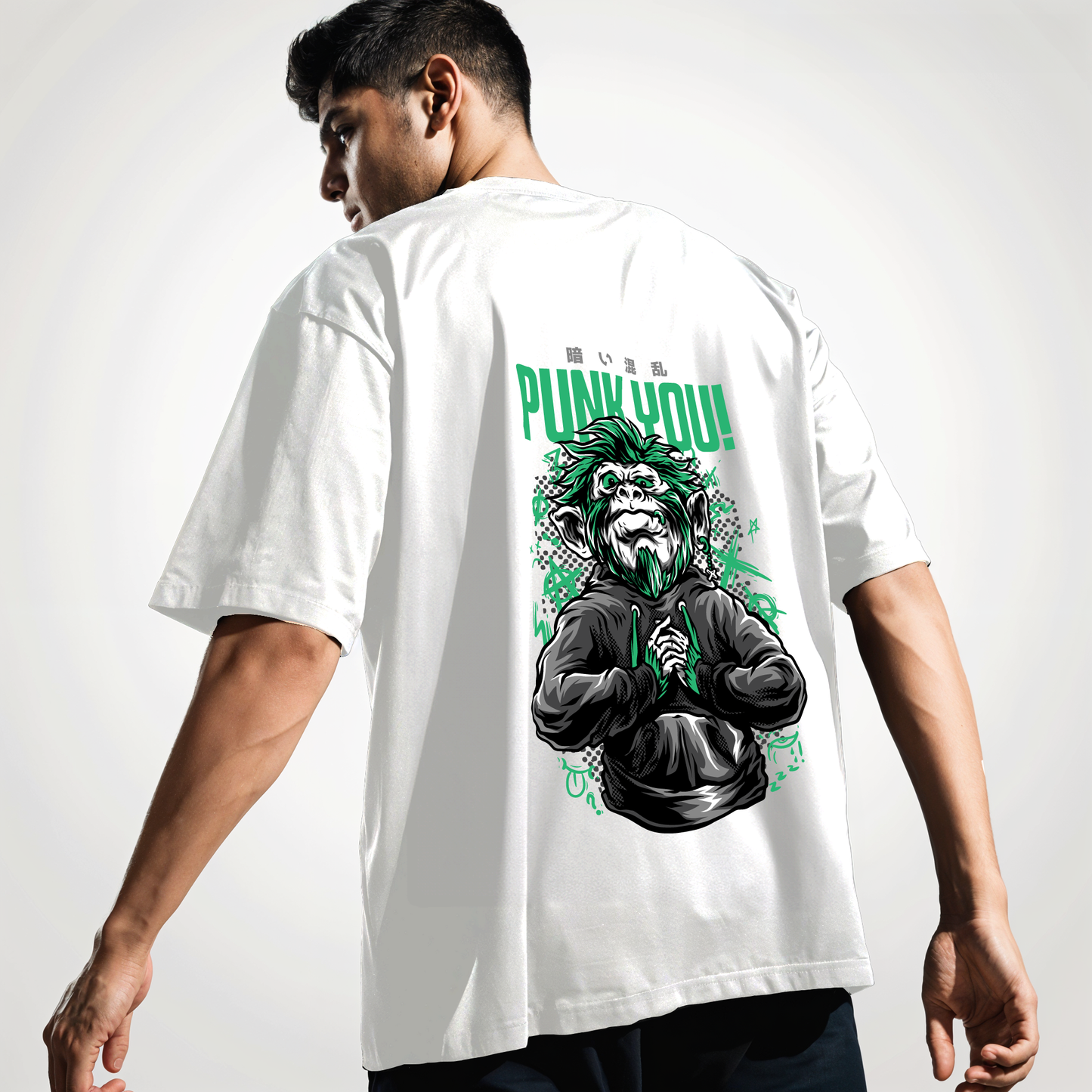 " Punk-You " Printed Over size T-Shirt
