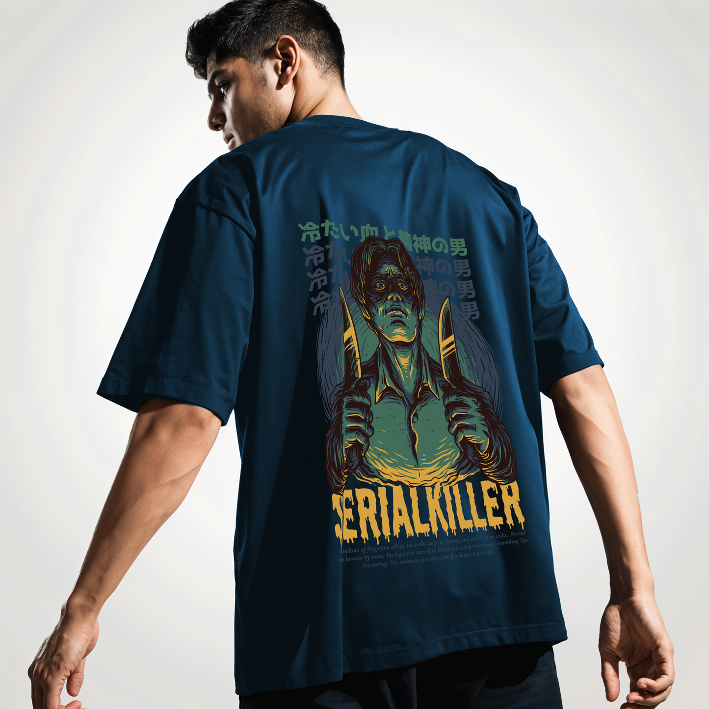 " Serial-Killer " Printed Over size T-Shirt