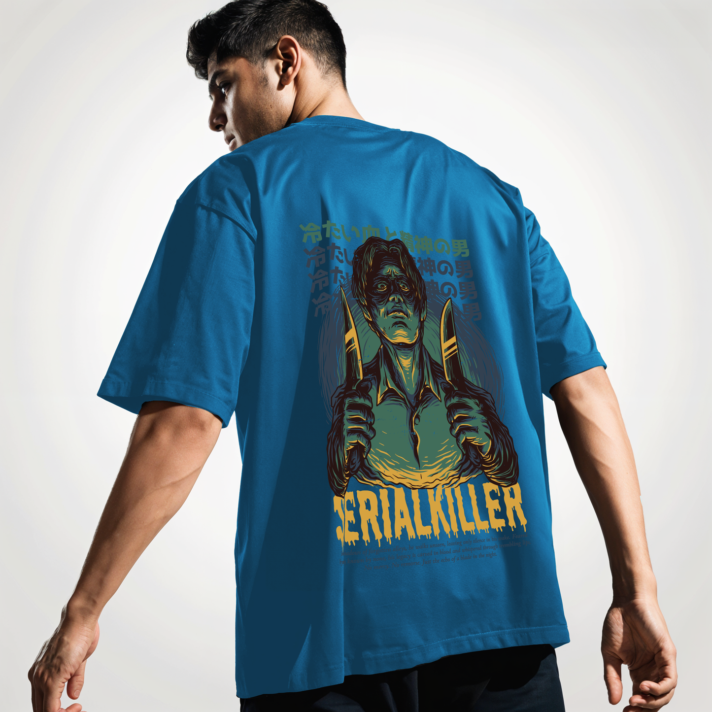" Serial-Killer " Printed Over size T-Shirt
