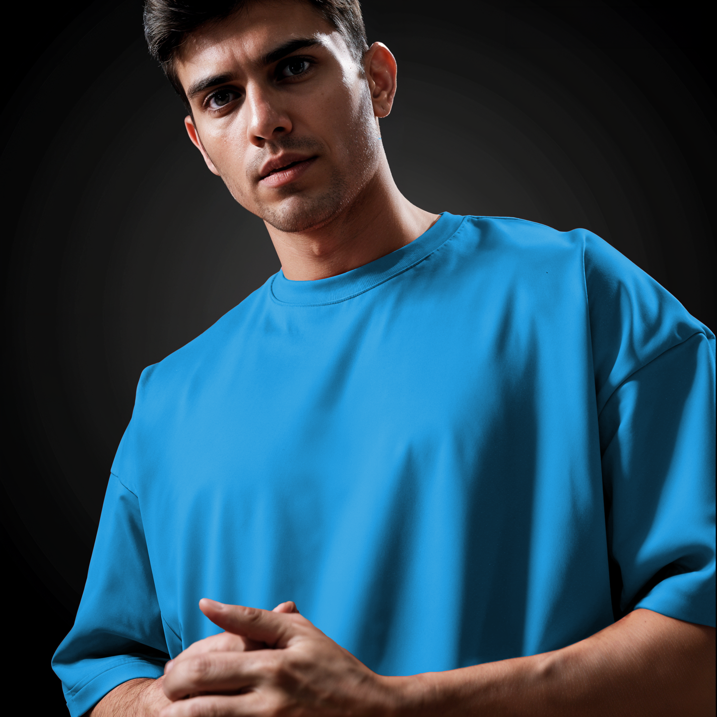 Light blue basic Oversize T-shirt