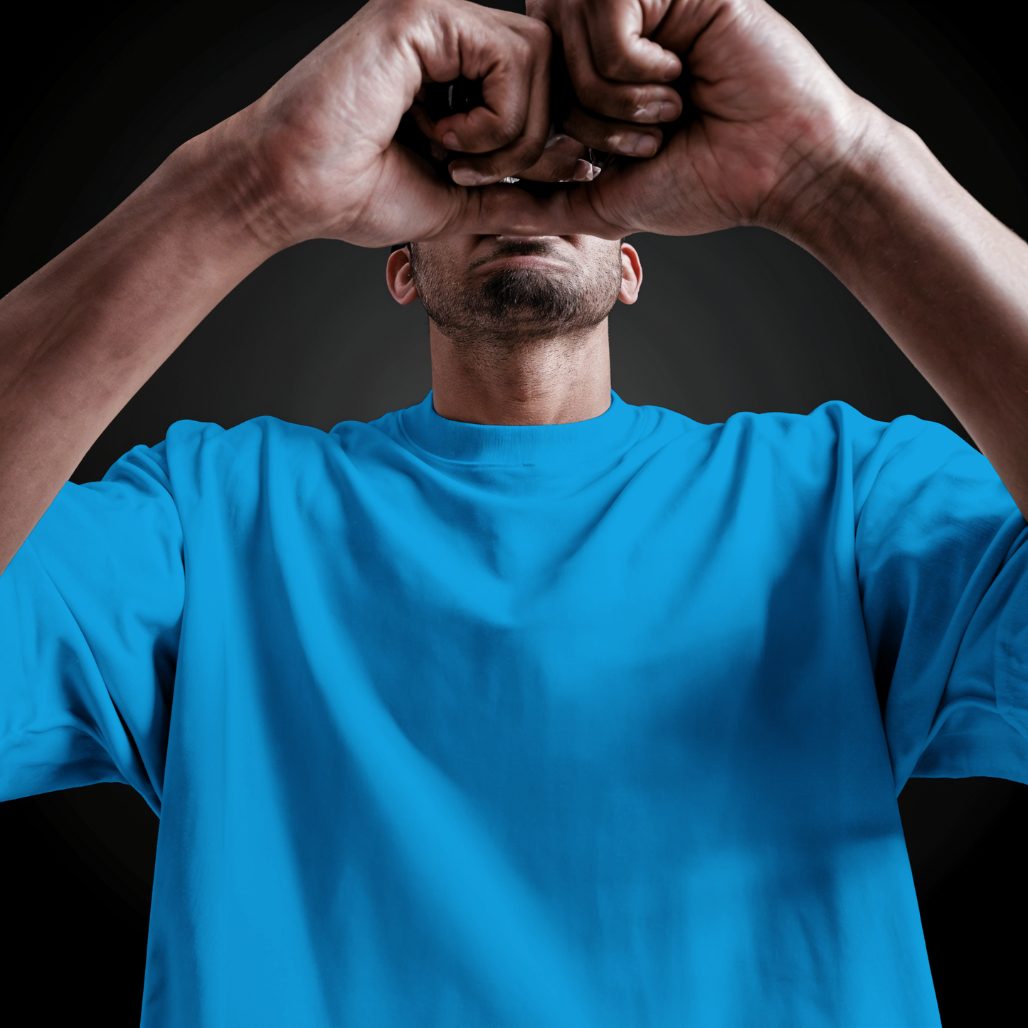 Light blue basic Oversize T-shirt