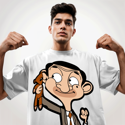 " Mr. Bean " Printed Over size T-Shirt