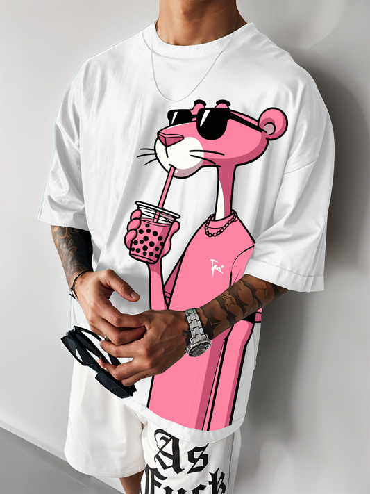 " Pink Panther " Printed Over size T-Shirt