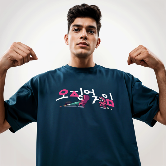 " Squid Game " Printed Over size T-Shirt