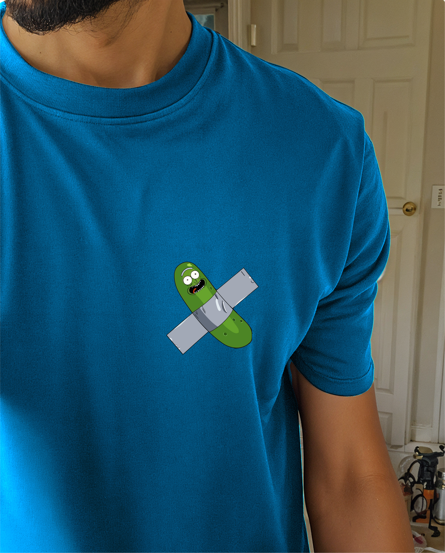 " Pickle Rick " Printed Over size T-Shirt