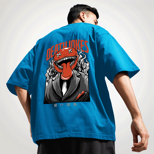 " Death-Jokes " Printed Over size T-Shirt