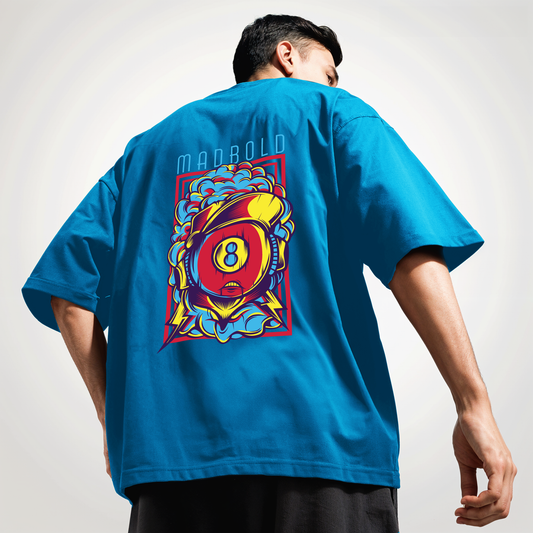 " Mad-Bold  " Printed Over size T-Shirt