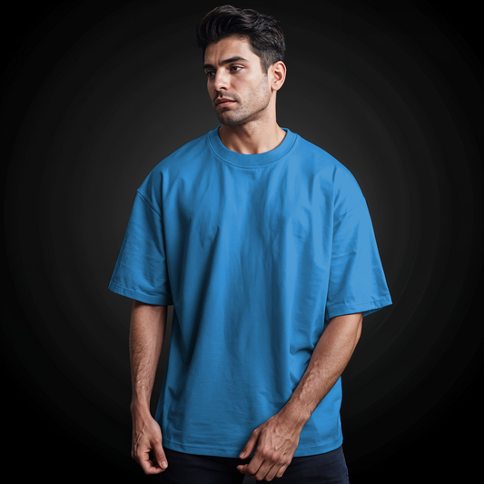 Light blue basic Oversize T-shirt