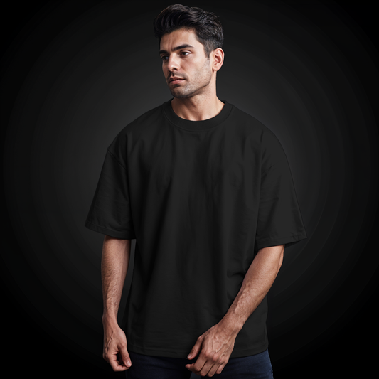 Black basic Oversize T-shirt