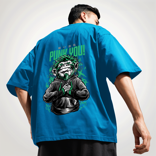 " Punk-You " Printed Over size T-Shirt