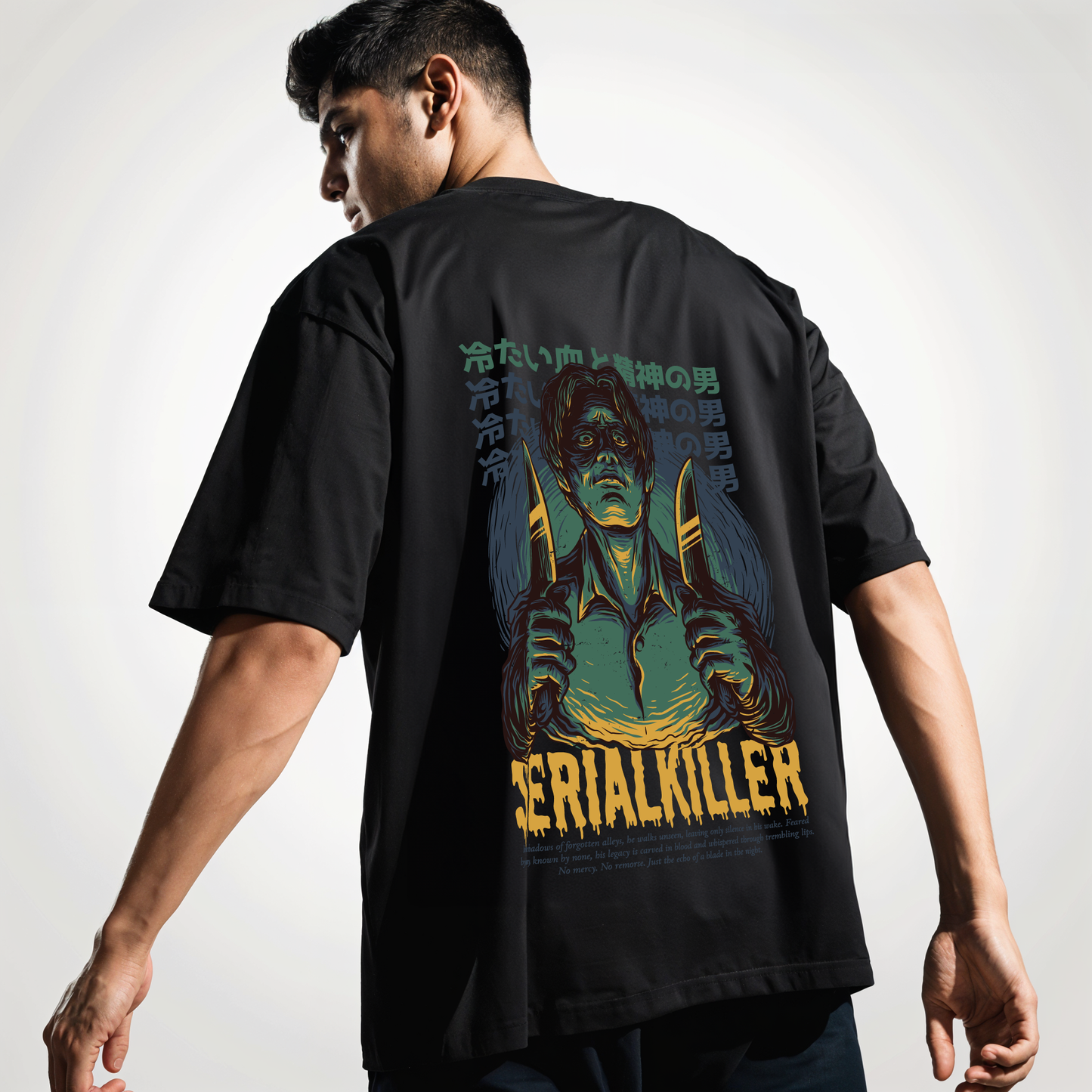" Serial-Killer " Printed Over size T-Shirt