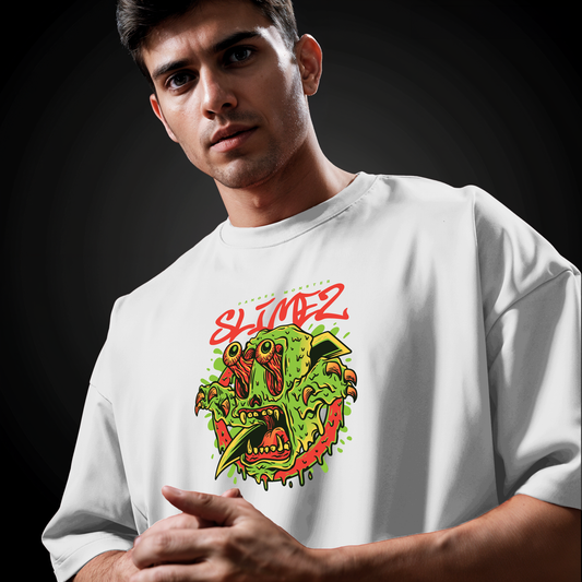 " Slimez " Printed Over size T-Shirt