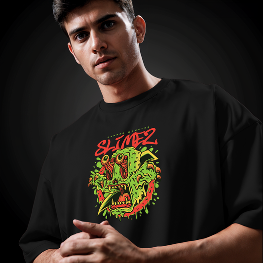 " Slimez " Printed Over size T-Shirt