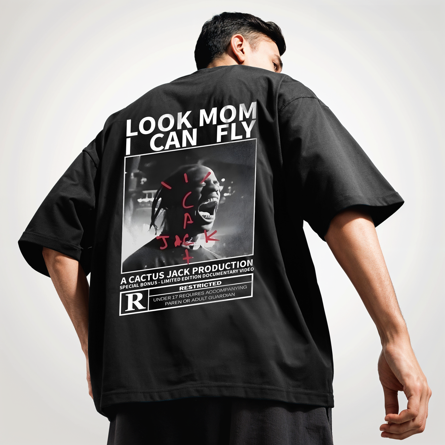 "Travis-Scott " Printed Over size T-Shirt