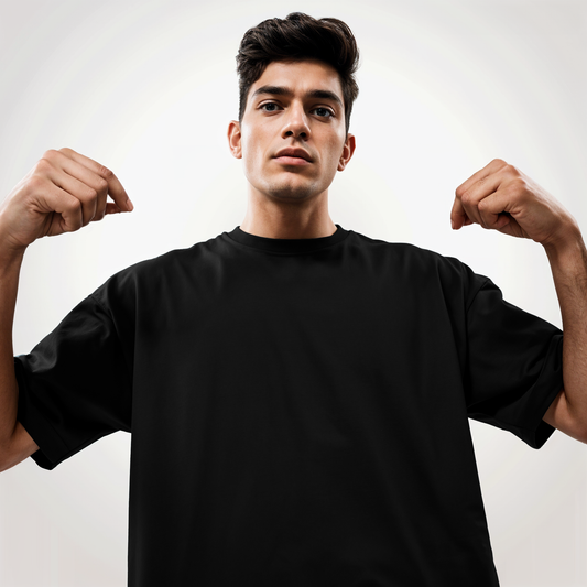 Black basic Oversize T-shirt